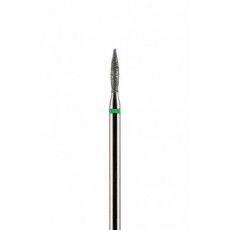 Фреза алмазная формы пламя зеленая крупная зернистость 1,8 мм (018)